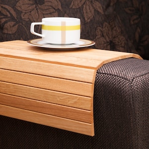 Sofa Tray Table OAK / Sofa Tray / Couch Table / Modern Tray Table / Laptop Tray / Small Spaces / Wooden Coffee Table / Modern Side Table image 2