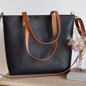 Camel color leather tote bag sale