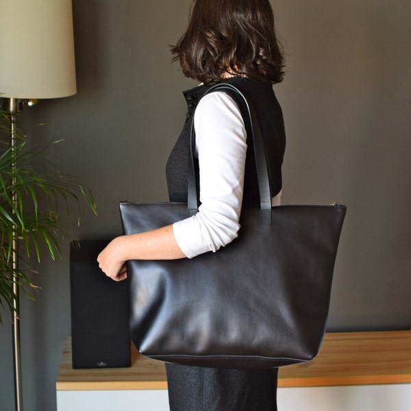 Oversize Leather Bag - Etsy