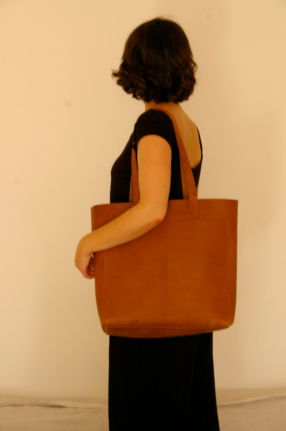 Baggu oversized leather tote Clearance