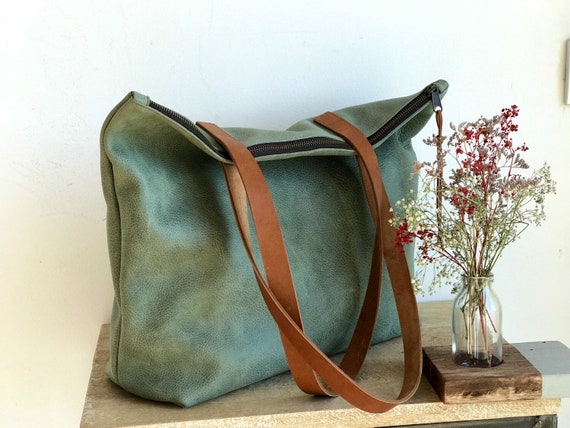 Bolso verde piel new arrivals