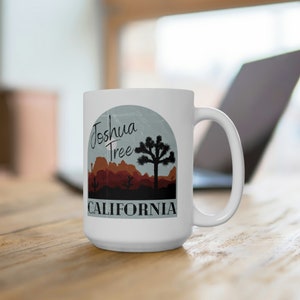 Joshua Tree 15oz Ceramic Mug, Joshua Tree National Park, National Park Mug, California Mug, Joshua Tree, Gift for Traveler, Mug Gift