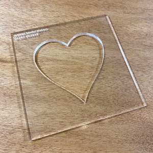 Heart Charcuterie Board Handle Template – Clear Acrylic Router Jig, 10.25" X 10.5", Reusable For Woodworking & Crafts