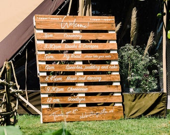 Wedding pallet stencils, bespoke personalised stencil for painting your own pallets. Rustic wedding ideas. DIY wedding. Laser cut stencils.