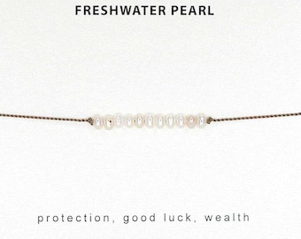 Freshwater Pearl Bracelet, Protection, Good Luck, Wealth, June birthstone bracelet, Something new bracelet, bridesmaid bracelet, Soulsilk