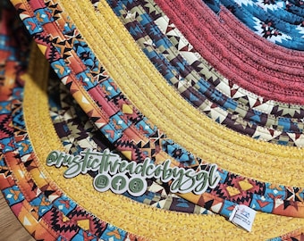 Western Aztec Jelly Roll Rug – 23.5x32 Bathroom & Kitchen Handmade Accent Rug