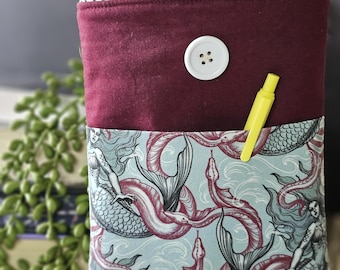 Naughty Mermaid Kindle Sleeve – Button Closure & Front Pocket