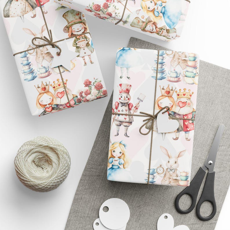 Alice in Wonderland Wrapping Paper: Whimsical Gift Wrap image 5