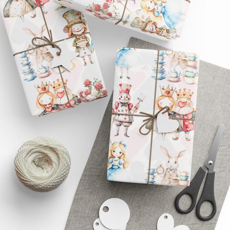Alice in Wonderland Wrapping Paper: Whimsical Gift Wrap image 9