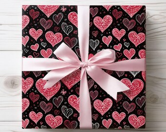 Papier cadeau coeur