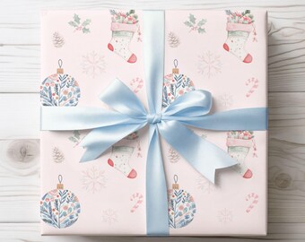 Festive Gift Wrap Set - Charming Christmas Paper for Eco-Friendly Gifting