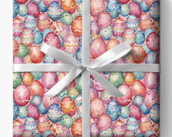 Easter Egg Wrapping Paper: Pastel Spring Gift Wrap