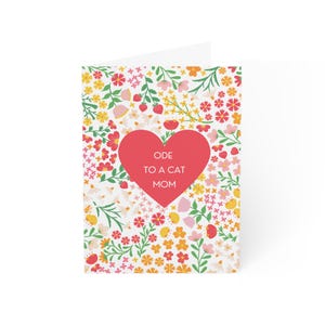 Carte de fête des mères parfaite pour les mamans chats, poème drôle et sincère pour les amoureux des chats