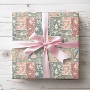 Vintage-Inspired Stamp Wrapping Paper Roll