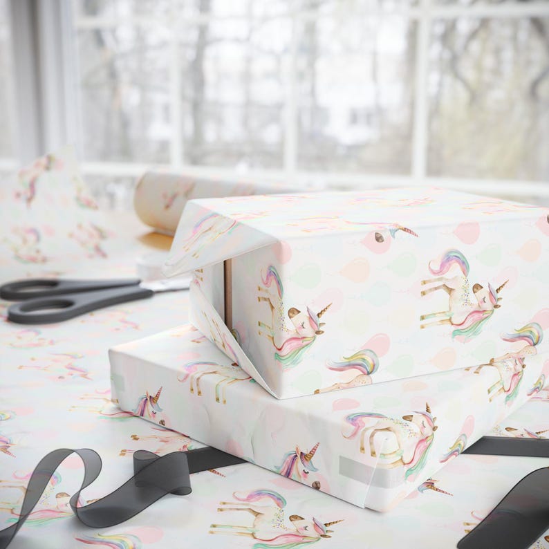 Magical Unicorn Gift Wrap image 4