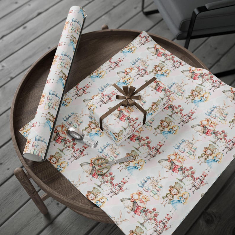 Alice in Wonderland Wrapping Paper: Whimsical Gift Wrap image 4
