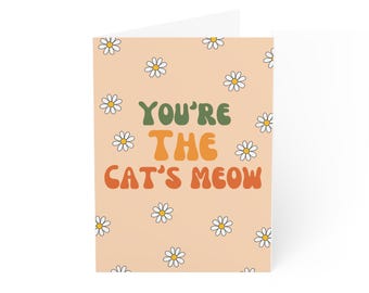 Feline Love: Cat Mom Mother&#39;s Day Card with Snack Time Vibe