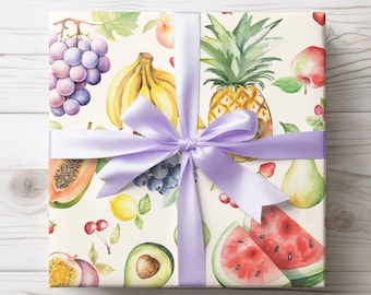 Vibrant Fruit Wrapping Paper: Eco-Friendly Gift Wrap