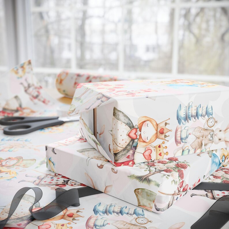 Alice in Wonderland Wrapping Paper: Whimsical Gift Wrap image 3