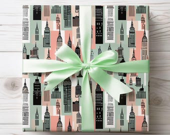 Chic Cityscape Wrapping Paper