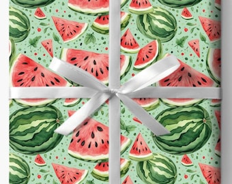 Juicy Watermelon Gift Wrap for Summer Celebrations