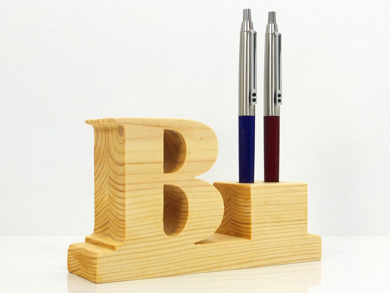 Portestylo. Portestylo personnalisé de bureau en bois avec Etsy France