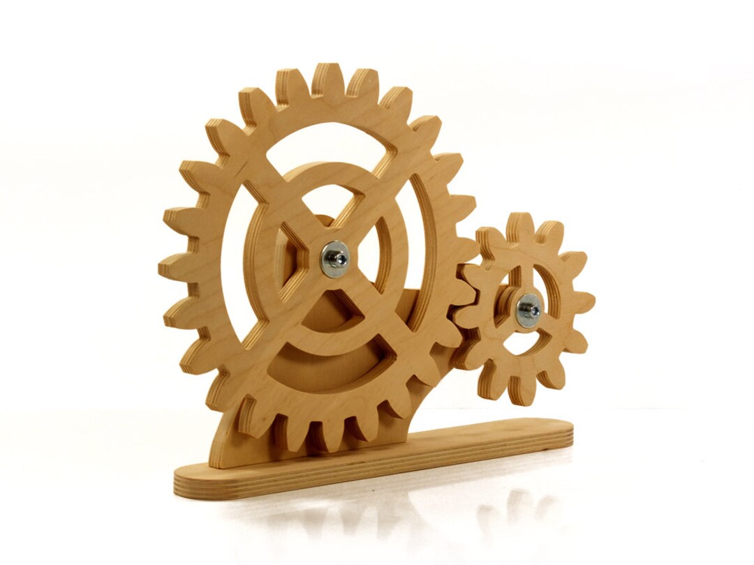 Mechanical Desk Decor. Decor for Desk. Rotating Wooden Etsy