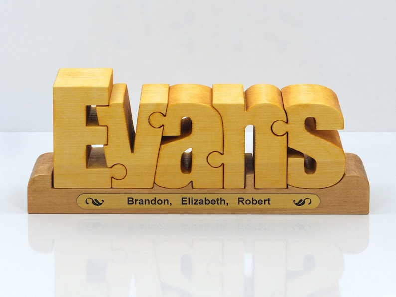 Personalized wooden name puzzle an original and special Etsy