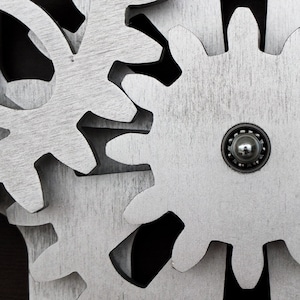 Self-Rotating Gears Wall Decor. Moving Gears. Industrial Wall Decor. Mechanical Wall Art. Working Gears Wall Decoration. FREE SHIPPING