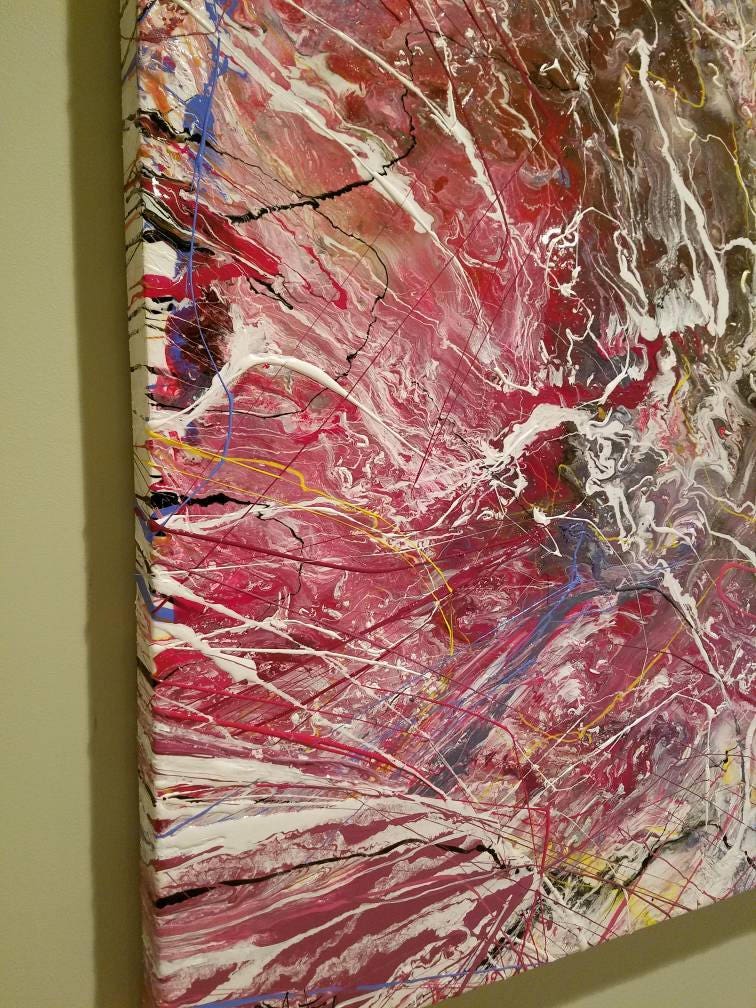 Sale Original Resin Artwork Resin Paintings Resin Canvas Etsy