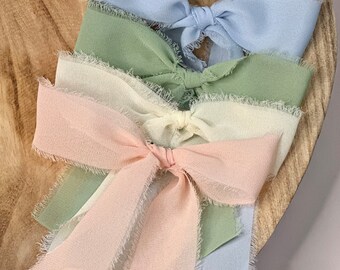 Elegant chiffon Easter hair bows