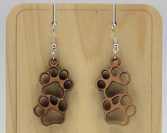 PupPaws Earrings | dog earrings | paw earrings | pet earrings | animal earrings | fun earrings | paw print dangle earrings