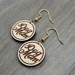 Dog Mom | dog mom earrings | dog earrings | puppy earrings | pet jewelry | pet earrings | animal earrings | dog jewelry | dog lover earrings