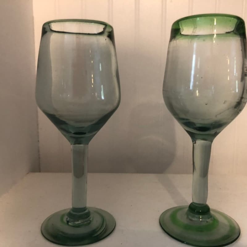 Rustic Wine Glasses - Etsy
