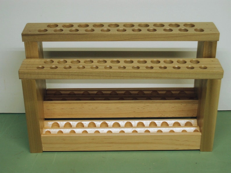 Wooden Paint Brush Holder Paintbrush Stand Wood Brush Caddy Etsy