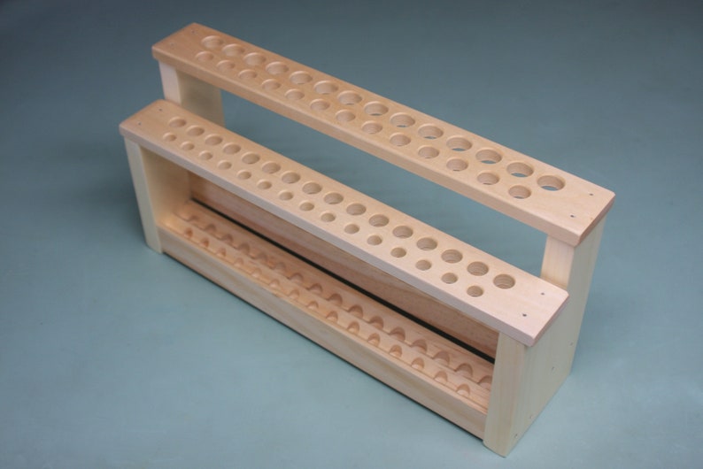 Wooden Paint Brush Holder Paintbrush Stand Wood Brush Caddy Etsy