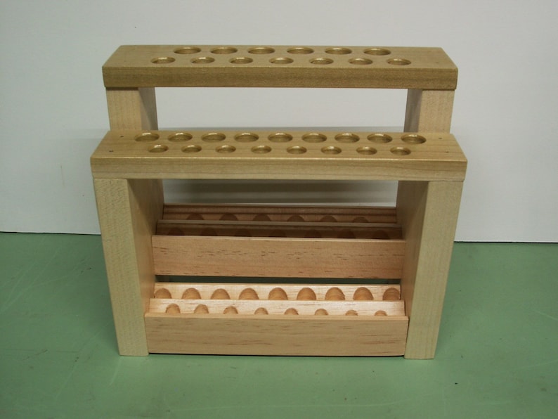 Wooden Paint Brush Holder Paintbrush Stand Wood Brush Caddy Etsy