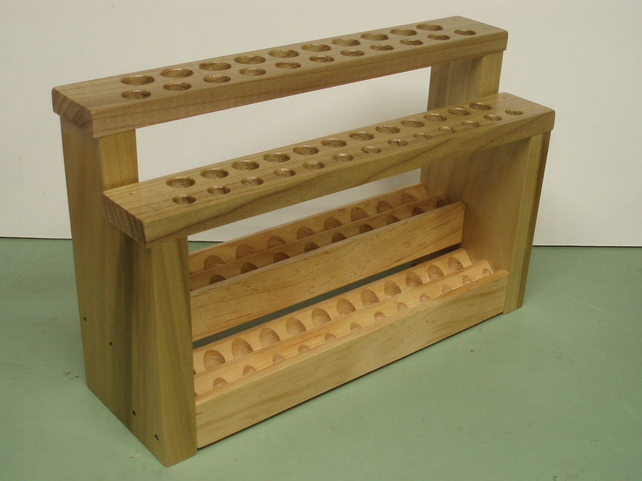 Wooden Paint Brush Holder Paintbrush Stand Wood Brush Caddy Etsy