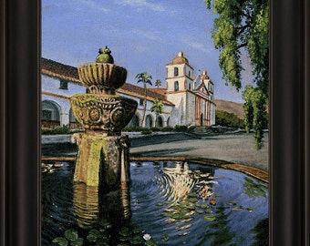 Santa Barbara Mission - Framed