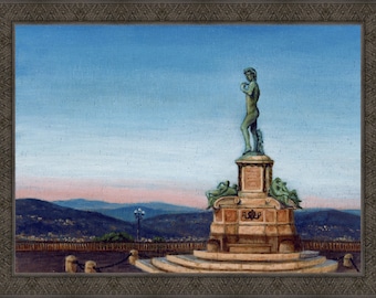 Michelangelo Square - Framed