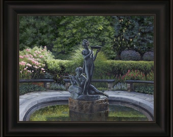 Central Park Fountain - Framed