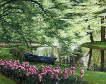 Serenity at the Keukenhof Gardens, Holland. - Unframed