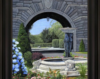 Oceancliff Fountain - Framed