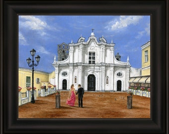 Church of Santa Sofia in Anacapri Italy - Framed