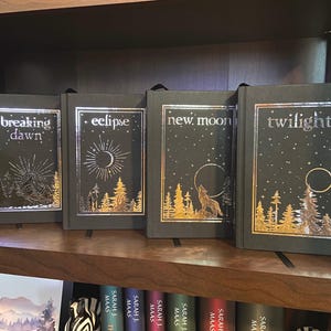 Twilight Book Series Special Edition with Sprayed Edges ~ Custom Painted ~ Twilight Saga ~ FREE Book Sleeve