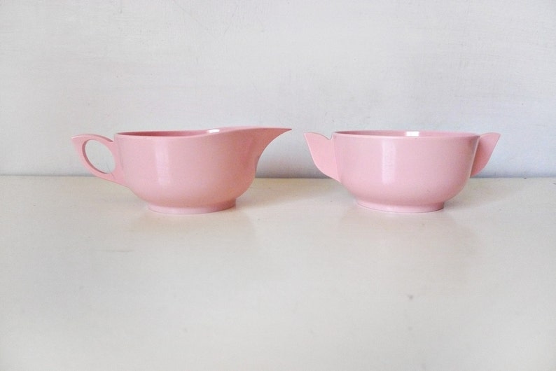 Vintage 50's Sugar and Creamer Set Etsy