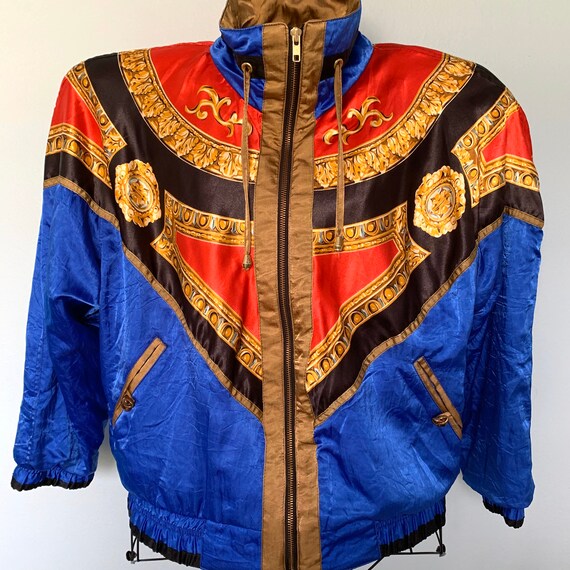 Blue/Red/Gold Jacket / Etsy