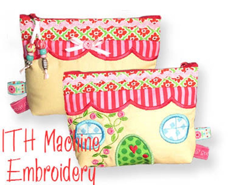 Dreamhouse Bag ITH Machine Embroidery Designs Etsy