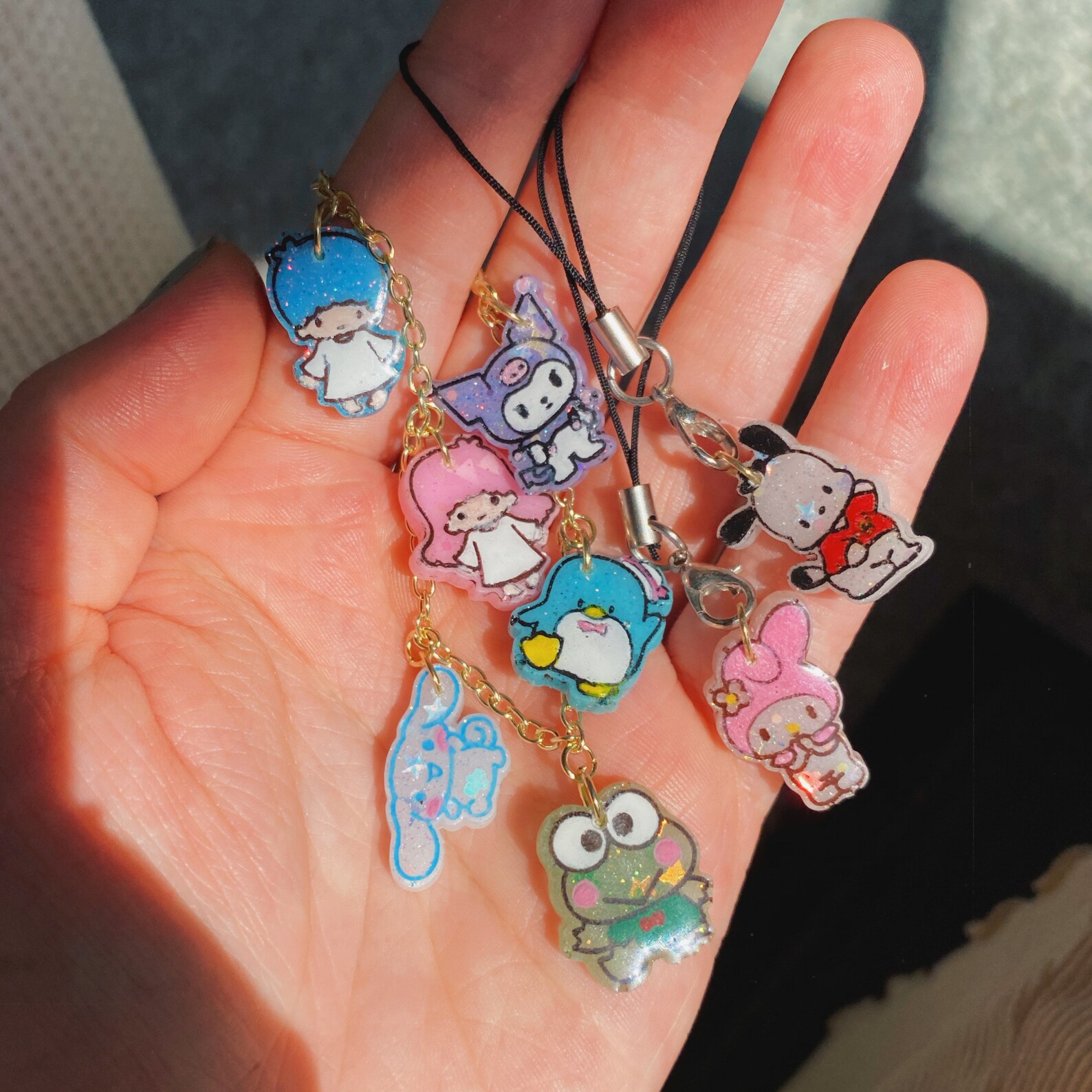 CUSTOM phone charm Mini character phone charm hand painted Etsy