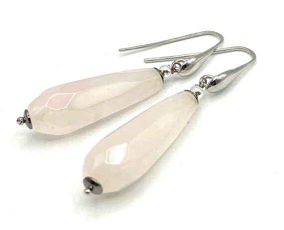 Pendente Meraviglioso In Quarzo Rosa Con Design In Argento Sterling Per